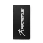 PROTEINI.SI Fitness peškir "Black/White" 100×50 cm