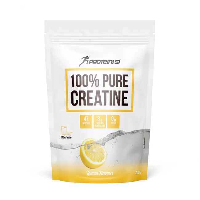 1 (21) Proteini.si 100% PURE CREATINE, 200g, Limun - Slika 1
