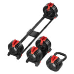 Podesivi set tegova 3u1 2–24 kg – bučica, duga šipka i rusko zvono - Slika 10