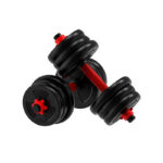 Set tegova za vežbanje 4u1 Max 20 kg – bučice, šipka i kettlebell za kućni trening - Slika 8
