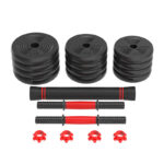 Set tegova za vežbanje 4u1 Max 20 kg – bučice, šipka i kettlebell za kućni trening - Slika 7
