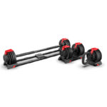 Podesivi set tegova 3u1 2–24 kg – bučica, duga šipka i rusko zvono