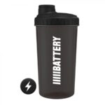 BATTERY SHAKER 700ml, TRANSPARENTNO-CRNI
