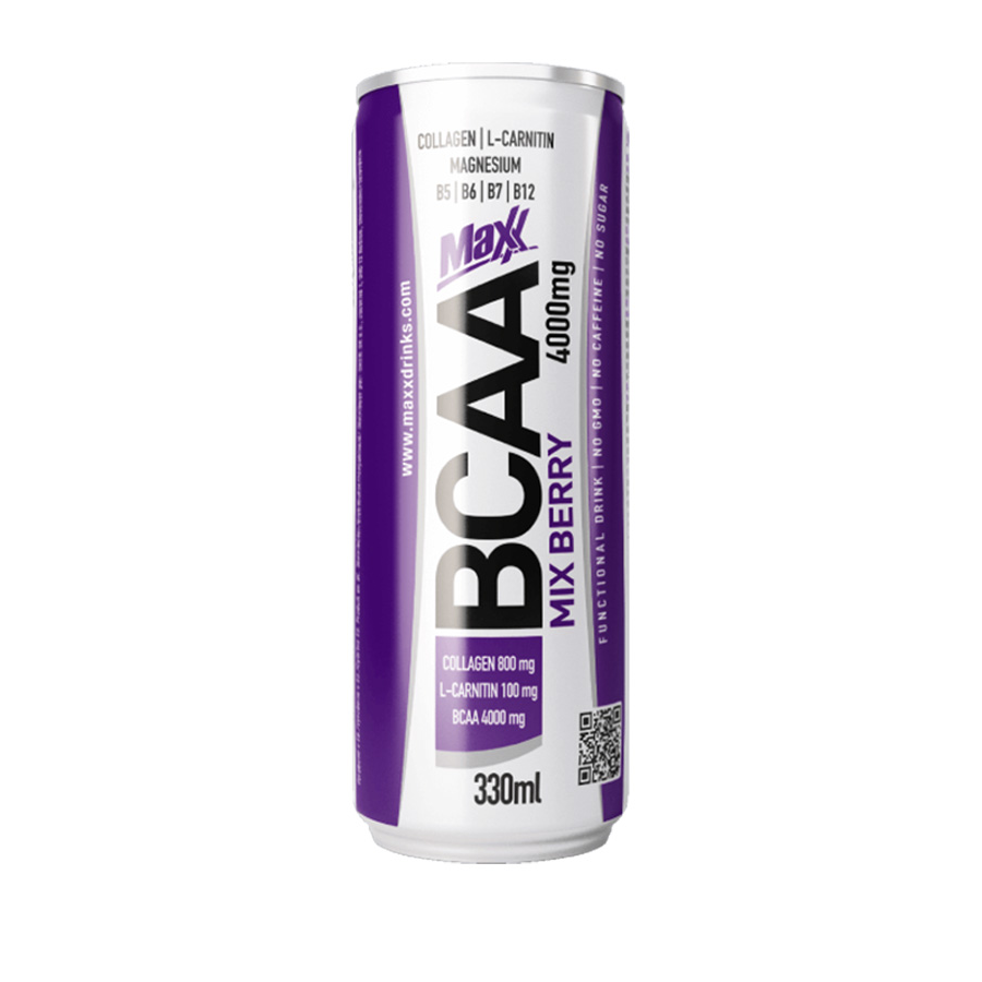 BCAA-MAXX-330ml-Mix-Berry MAXX BCAA 330 ml – BCAA napitak bez šećera i kofeina - Slika 1